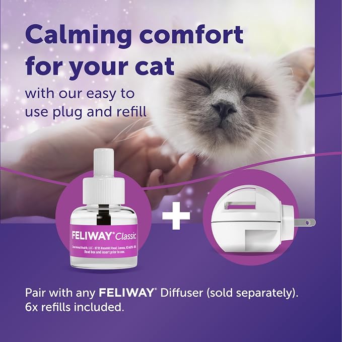 Classic 30 Day Cat Calming Refills for Pheromone Diffuser,48ml Value Pack, alternate product view 3