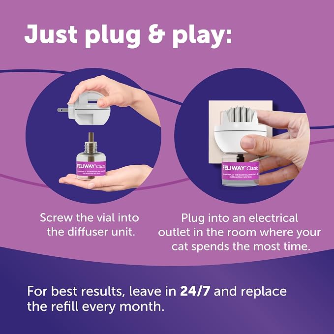 Classic 30 Day Cat Calming Refills for Pheromone Diffuser,48ml Value Pack, alternate product view 7