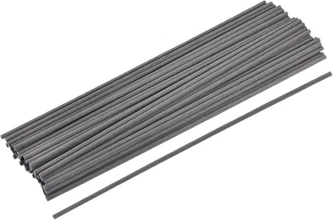 Fiber Reed Diffuser Sticks 7.9" x3mm for Aroma Fragrance Essential Oil, Grey Pack of 50, product image