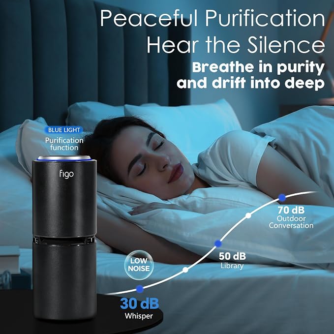 Figo 8th Gen Ionic Air Purifier, Filter-Free Compact Air Cleaner for Home & Car, alternate product view 6