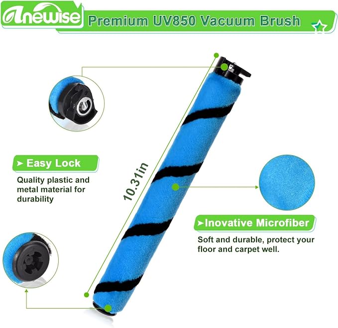 Filter Brush Belt Replacement Parts for Shark UV850 Performance Lift-Away ADV DuoClean PowerFins Upright Vacuum, 1 Brush
