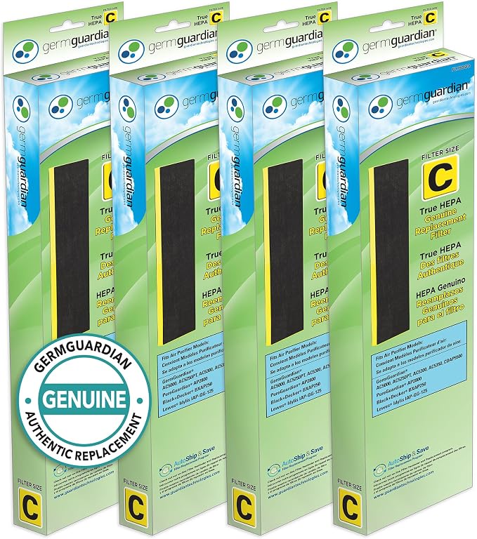 Filter C HEPA Pure Genuine Air Purifier Filter, Removes Pollutants, Wildfire Smoke, Odors, for AC5250PT, AC5000, product