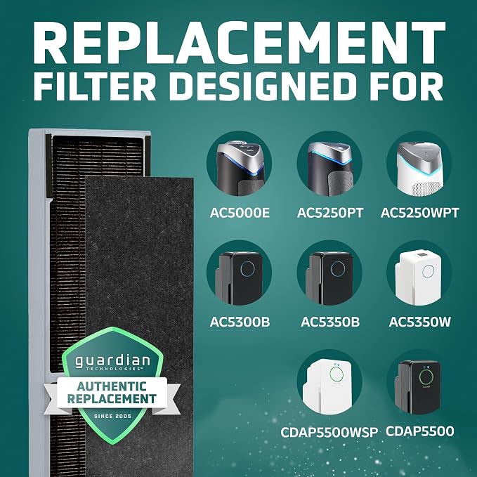 Filter C Smoke Clear HEPA Genuine Air Purifier Filter, for Wildfire Smoke, Odors, alternate product view 4