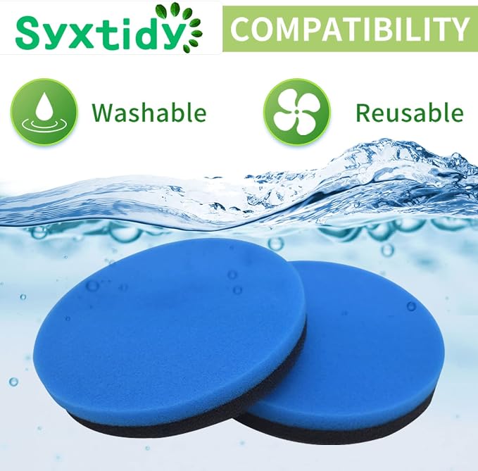 Filter Replacement for Style 1214 Cleanview & PowerGlide Pet,Part 12141, 5 Pack, Blue Foam With Fragrance