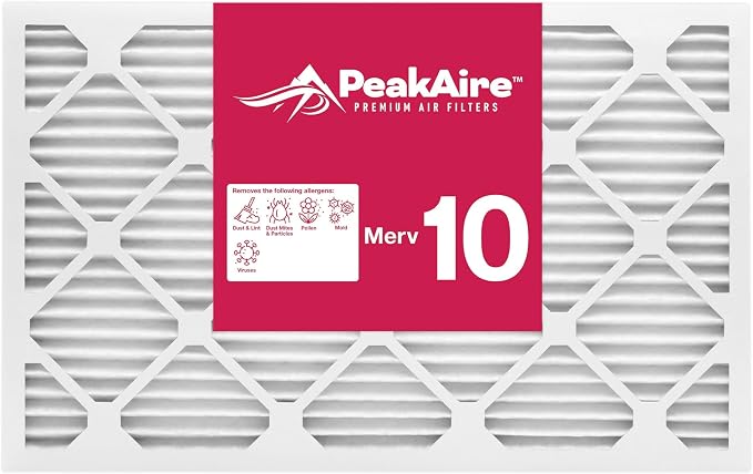 FIlters Merv 10 Standard 12" x 24" x 1" Air Filter for Home, Office, Work HVAC, Furnace Or Heater, Made in USA, 4-Pack 4