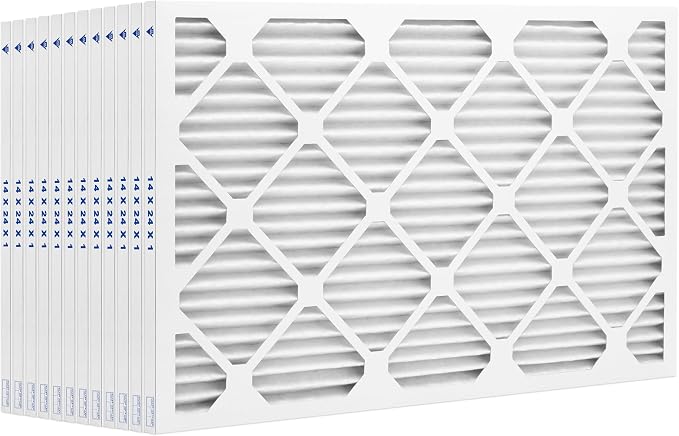 FIlters Merv 10 Standard 14" x 24" x 1" Air Filter for Home, Office, Work HVAC, Furnace Or Heater, Made in USA, 4-Pack 4