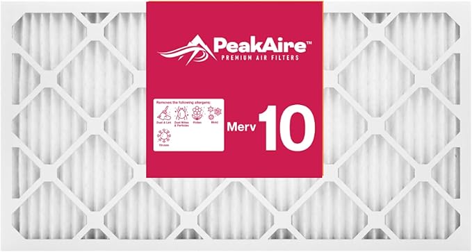FIlters Merv 10 Standard 14" x 30" x 1" Air Filter for Home, Office, Work HVAC, Furnace Or Heater, Made in USA, 4-Pack 4
