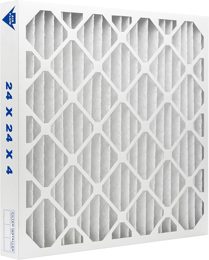 FIlters Merv 10 Standard 24" x 24" x 4" Air Filter for Home, Office, Work HVAC, Furnace Or Heater, Made in USA, 2-Pack 2