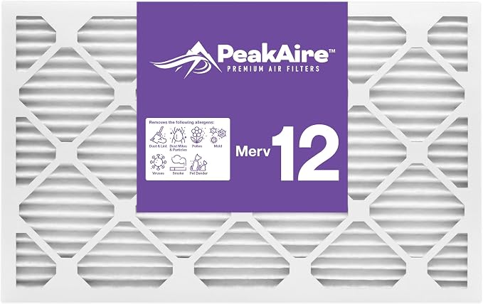 FIlters Merv 12 20" x 25" x 1" Air Filter for Home, Office, Work HVAC, Furnace Or Heater, Made in USA, 4-Pack 4 PACK, product