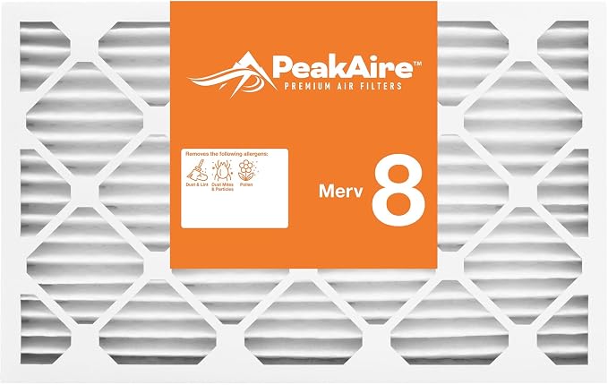 FIlters Merv 8 Basic 14" x 25" x 2" Air Filter for Home, Office, Work HVAC, Furnace Or Heater, Made in USA, 3-Pack 3 PACK