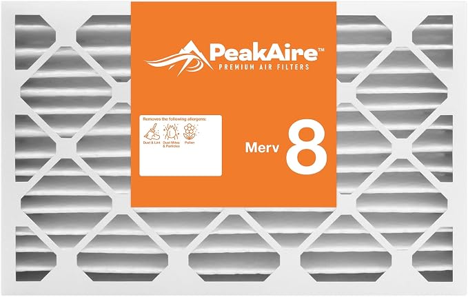 FIlters Merv 8 Basic 16" x 20" x 4" Air Filter for Home, Office, Work HVAC, Furnace Or Heater, Made in USA, 2-Pack 2 PACK