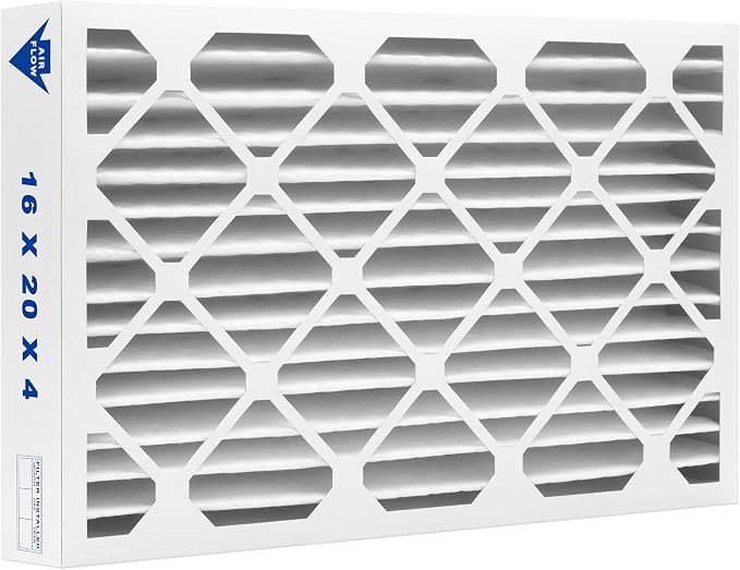 FIlters Merv 8 Basic 16" x 20" x 4" Air Filter for Home, Office, Work HVAC, Furnace Or Heater, Made in USA, 2-Pack 2 PACK