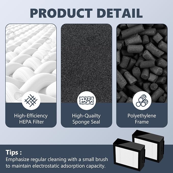 Filters Replacement Fit for i-Robot Room.ba E I & J Series i7 i7+/plus i3 i3+ i4 i6 i6+ i8 i8+ E5 E6 E7 Vacuum Cleaner, 9