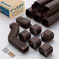 4'' x 9.5Ft Mini Split Line Set Cover with Flexible Duct, product image
