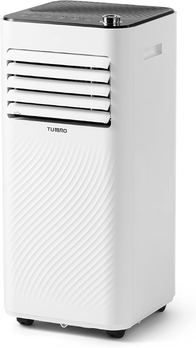 Finnmark 8,000 BTU Portable Air Conditioner, Dehumidifier and Fan, 3-in-1 Floor AC Unit for Rooms up to 300 Sq Ft, Sleep