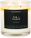 . Fir & Clove 2 Wick Scented Candle - 37 Hour Burn - Luxury made from natural materials Soy Wax Candles, product image