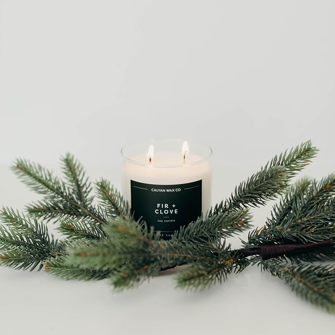 . Fir & Clove 2 Wick Scented Candle - 37 Hour Burn - Luxury made from natural materials Soy Wax Candles, alternate product