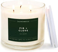 . Fir & Clove 3 Wick Scented Candle - 43 Hour Burn - Luxury 3 Wick Soy Candles, product image