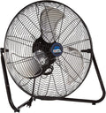Firtana 20" High Velocity Electric Garage Floor Fan for Industrial and Home Use with 3-Speeds and Tilt Adjustable Fan Head