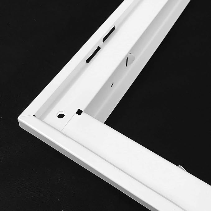 Fits 14x6 Duct Opening | Steel Return Air Filter Grille by [Removable Door] for 1-inch Filters | Vent Cover Grill | White |