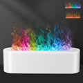 Flame Air Aroma Diffuser Humidifier, Upgraded 7 Flame Colors Aromatherapy Aroma Diffusers for Home, Bedroom, Office, Yoga