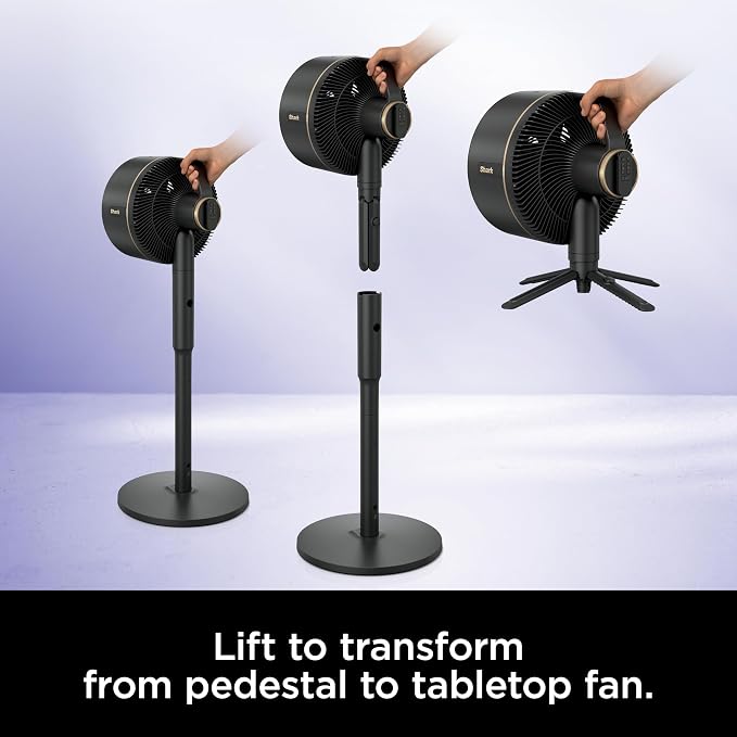 FlexBreeze Fan - Indoor & outdoor oscillating fan, pedestal & tabletop, corded & cordless portable fan with outdoor InstaCool