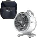 FlexBreeze HydroGo Fan & Travel Bag — Ultra-powerful portable fan with indoor + outdoor evaporative mist. Corded & cordless