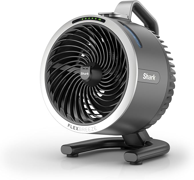 FlexBreeze HydroGo Fan—Ultra-powerful portable fan with indoor + outdoor mist. Corded & cordless, 5 speeds, evaporative