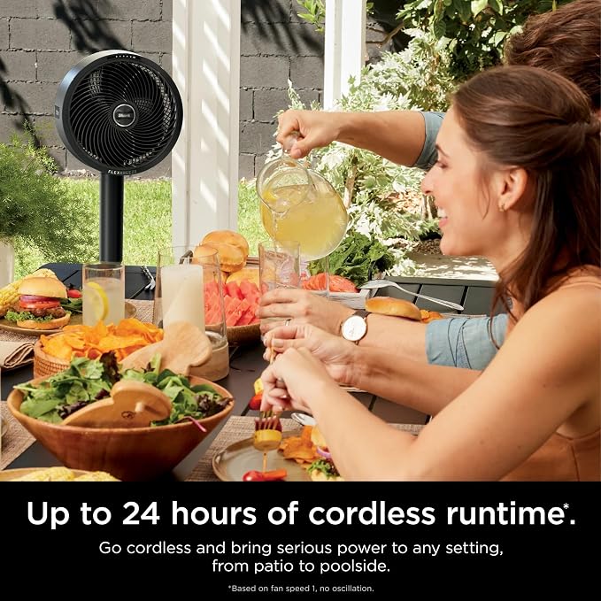 FlexBreeze Pedestal & Tabletop, Indoor & Outdoor, Portable, Oscillating Fan with Remote, Quiet, Powerful, Corded & Cordless