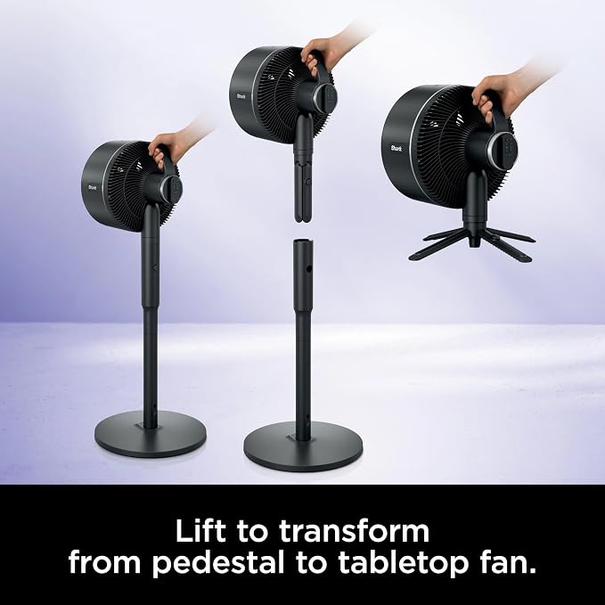 FlexBreeze Pedestal & Tabletop, Indoor & Outdoor, Portable, Oscillating Fan with Remote, Quiet, Powerful, Corded & Cordless