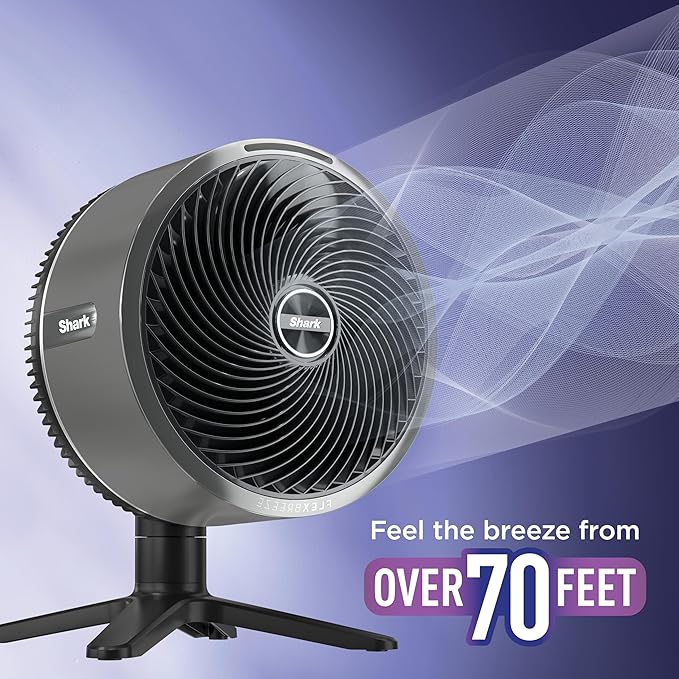 FlexBreeze TableMate Portable Tabletop Fan, Outdoor, Indoor, Corded & Cordless Tabletop Fan, Quiet, Powerful, 70ft Range, Up