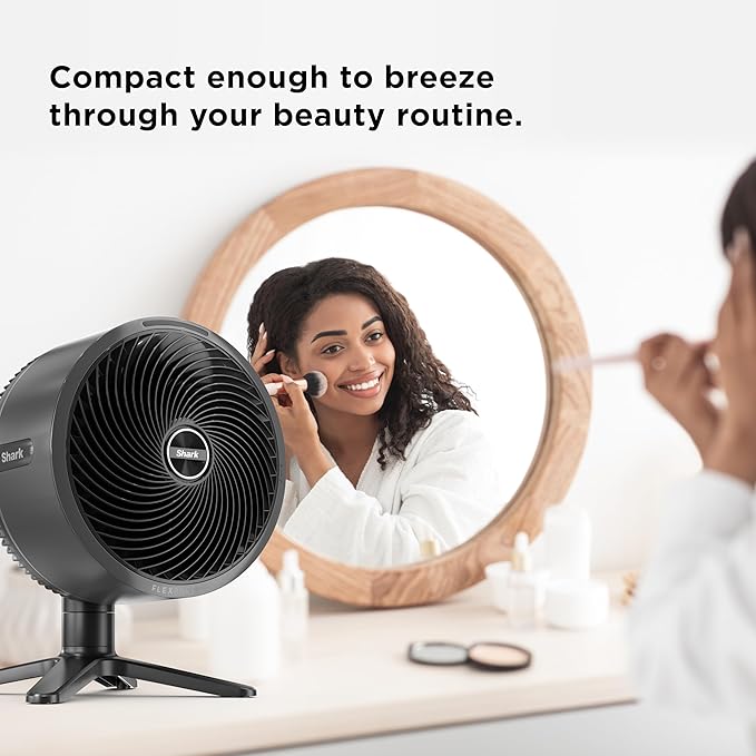 FlexBreeze TableMate Portable Tabletop Fan, Outdoor, Indoor, Corded & Cordless Tabletop Fan, Quiet, Powerful, 70ft Range, Up