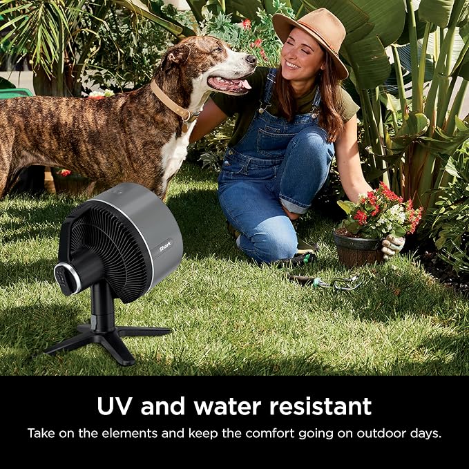 FlexBreeze TableMate Portable Tabletop Fan, Outdoor, Indoor, Corded & Cordless Tabletop Fan, Quiet, Powerful, 70ft Range, Up