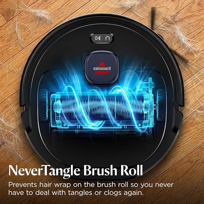 FlexClean FurForce Robot Vacuum & Mop with No Tangle Pet Brush Roll, LiDAR Navigation & Liftable Pad for Pet Hair Removal on