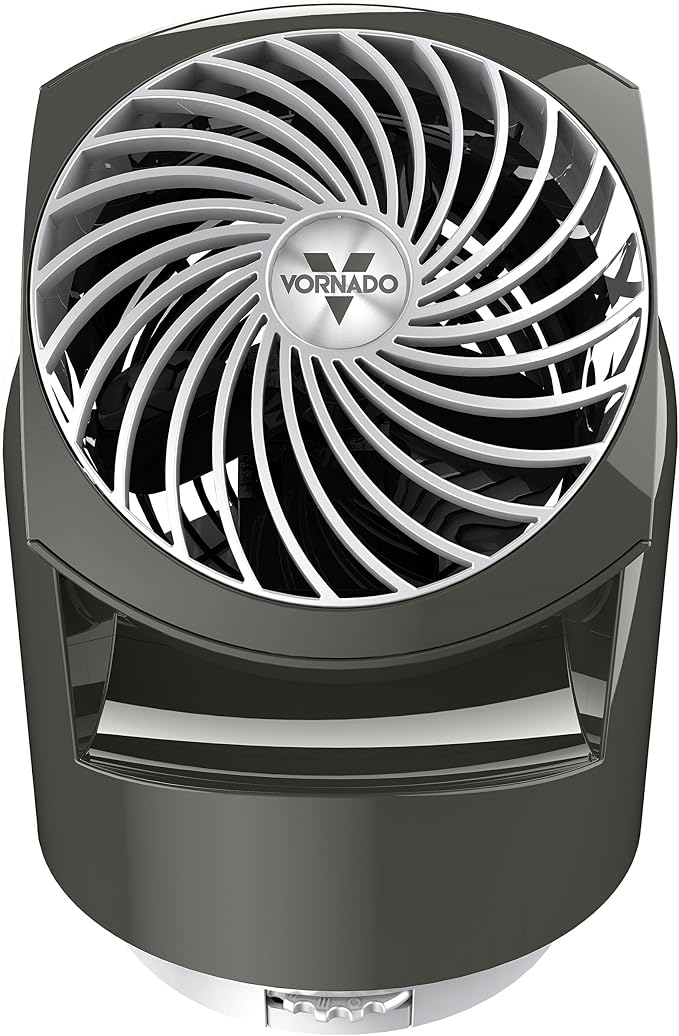 Flippi V10 Oscillating Compact Air Circulator Fan, Quiet Portable Fan for Office or Bedroom, Adjustable Head, 3 Speeds