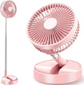 Flodaway Fan Rechargeable, Fold Away Fans Portable for Traveling Foldable Compact, Desk and Floor Fan 7200mAh Portable