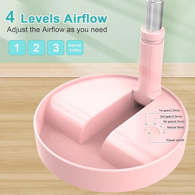 Flodaway Fan Rechargeable, Fold Away Fans Portable for Traveling Foldable Compact, Desk and Floor Fan 7200mAh Portable