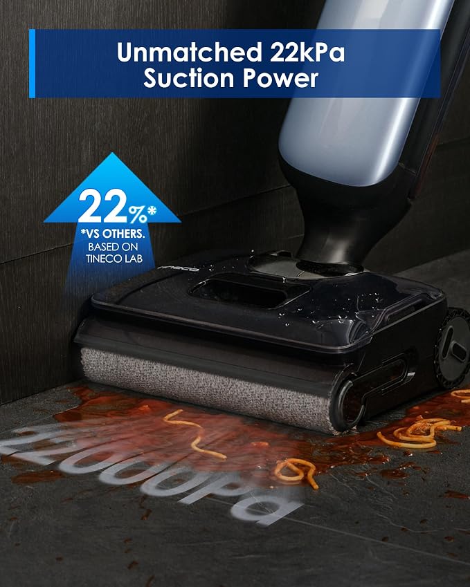 Floor One S9 Artist Pro Wet Dry Vacuum Cleaner, 22kPa Suction, 360° SmoothDrive, Anti-Tangle Design, 185°F Flashdry
