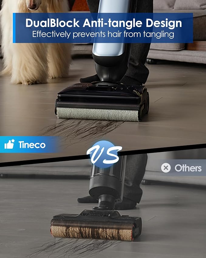 Floor One S9 Artist Pro Wet Dry Vacuum Cleaner, 22kPa Suction, 360° SmoothDrive, Anti-Tangle Design, 185°F Flashdry