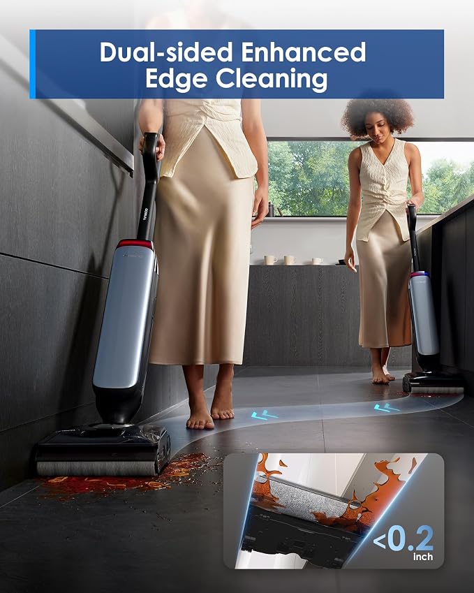 Floor One S9 Artist Pro Wet Dry Vacuum Cleaner, 22kPa Suction, 360° SmoothDrive, Anti-Tangle Design, 185°F Flashdry