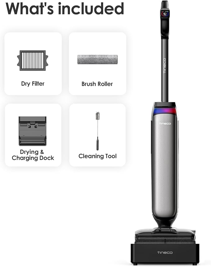 Floor One S9 Artist Steam Wet Dry Vacuum Cleaner, High-Temp Steam Cleaning, 22kPa Suction, 360° SmoothDrive, Anti-Tangle