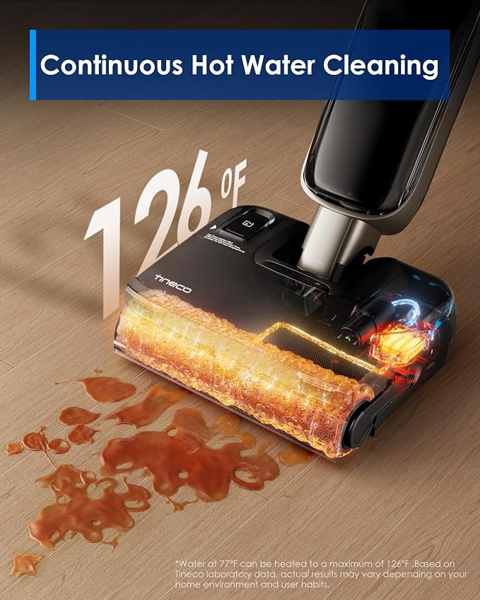 Floor ONE S9 Master Wet Dry Vacuum Cleaner, ThermoBlast Tech & Hot Water Vacuum Mop, 23kPa Suction, 65 Min Runtime, alternate