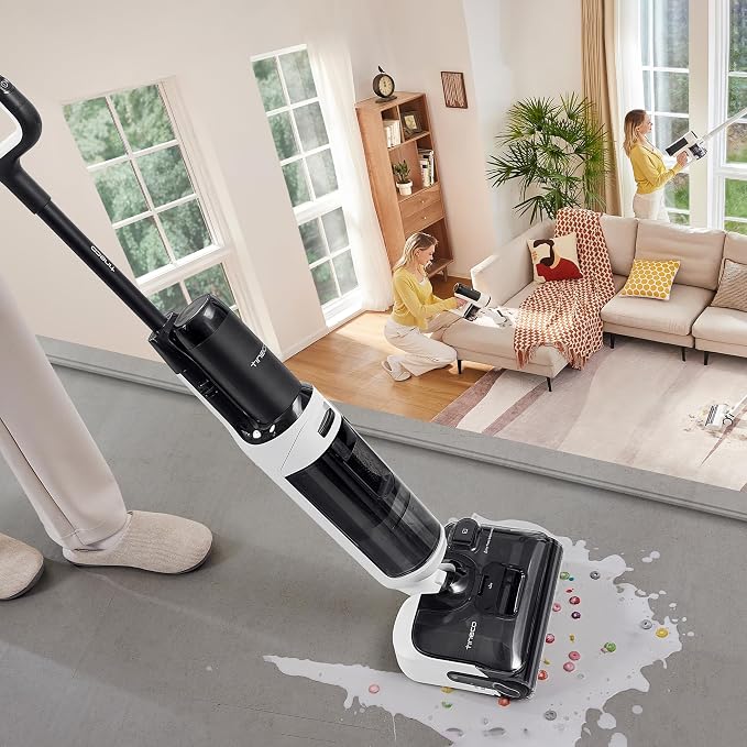 Floor ONE Switch S6 Stretch Wet Dry Vacuum Cleaner, Multi-Function, 180° Lay-Flat, Anti-Tangle Design, Self-Cleaning, 65Min