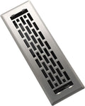 Floor Register 2x10 Inches - Heavy Duty Walkable Steel Floor Vents - Ease Adjust Air Flow Direction Floor Registers - Satin