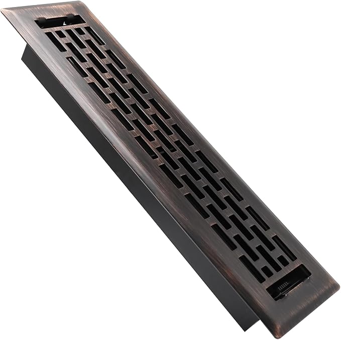 Floor Register 2x12 Inches - Heavy Duty Walkable Steel Floor Vents Ease Adjust Air Flow Direction Floor Registers - Boston