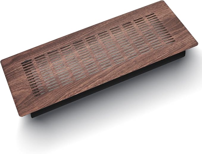 Floor Register 4" x 10" (Duct Opening Size) Easy Adjust Air Vent Cover,Floor Vent Covers Register Grille,Heavy Duty Vent