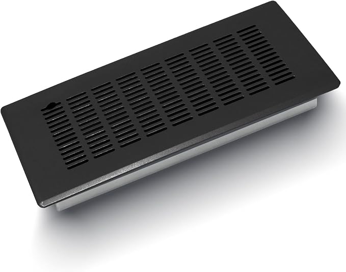 Floor Register 4" x 12" (Duct Opening Size) Easy Adjust Air Vent Cover,Floor Vent Covers Register Grille,Heavy Duty Vent