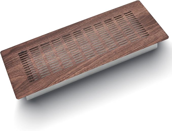Floor Register 4" x 12" (Duct Opening Size) Easy Adjust Air Vent Cover,Floor Vent Covers Register Grille,Heavy Duty Vent