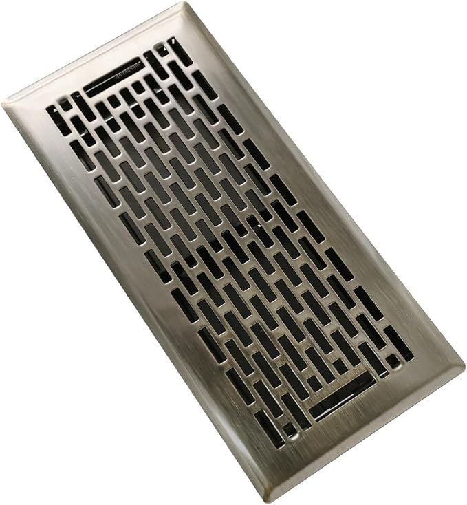 Floor Register 4x10 Inches Heavy Duty Walkable Steel Floor Vents Ease Adjust Air Flow Direction Floor Registers - Boston