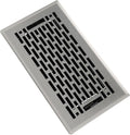 Floor Register 4x8 Inches - Heavy Duty Walkable Steel Floor Vents - Ease Adjust Air Flow Direction Floor Registers - Satin